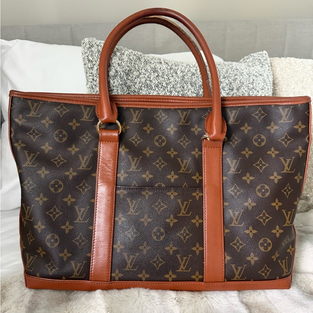 Vintage Louis Vuitton Sac Weekend PM Tote Bag in Monogram Canvas
